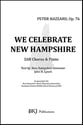 WE CELEBRATE NEW HAMPSHIRE, OP. 76 SAB choral sheet music cover